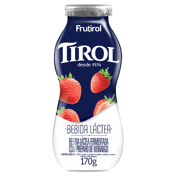 Bebida Lactea Liq Morango Tirol 170gr