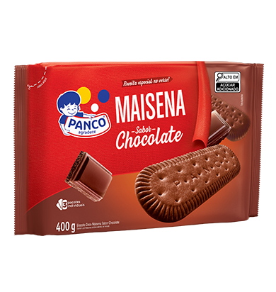 Biscoito Maizena Chocolate Panco 400gr