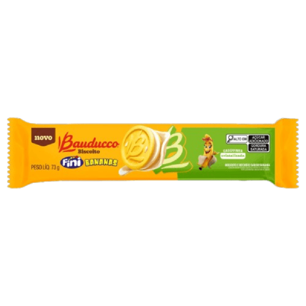 Biscoito Rech Fini Bananas Bauducco 73gr