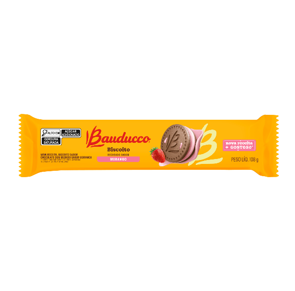 Biscoito Rech Morango Bauducco 108gr