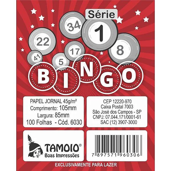 Bloco P/Bingo Jornal 100fls 105x85mm