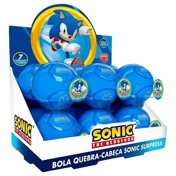 Bola Quebra Cabeca Sonic Surpresa Gelele