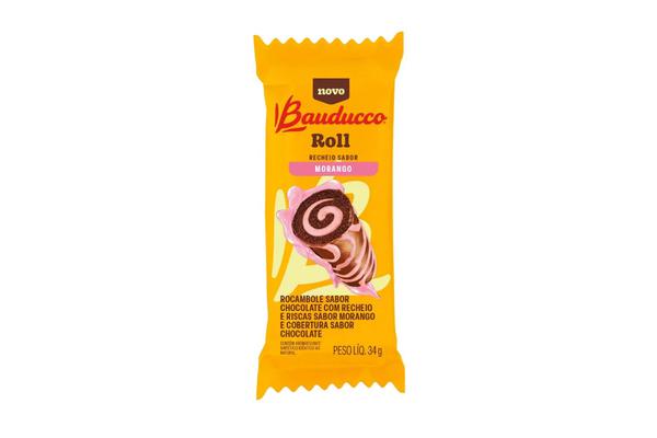 Bolo Roll Morango Bauducco 34gr