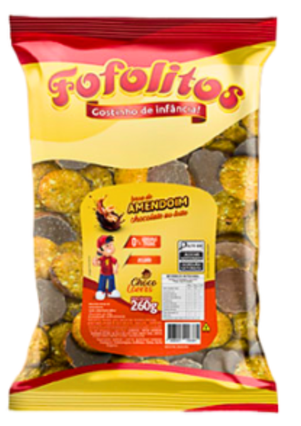 Broa De Amendoim chocolate Fofolitos 260gr
