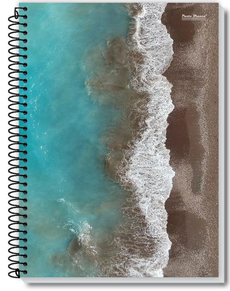 Caderno 01x1 Cp New Pauta Branca 96fls