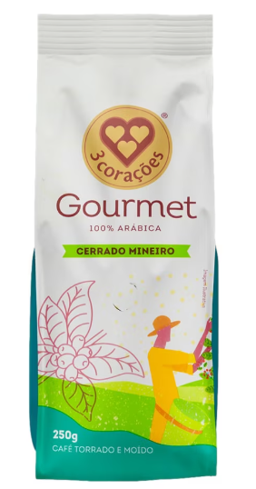 Cafe Gourmet C. Mineiro 3 coracoes 250gr