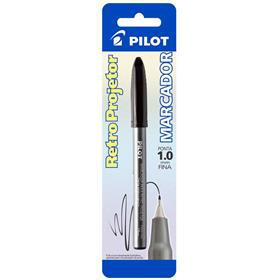 Caneta p  Retroprojetor 1,0 Media Preto