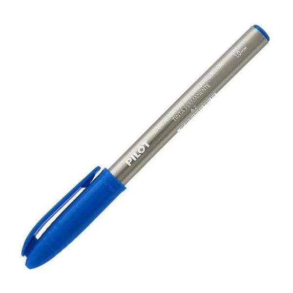Caneta p Retroprojetor Azul Un Pilot 2.0