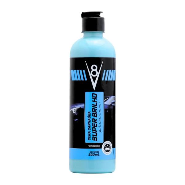 Cera Carnauba Super Brilho 500ml V8