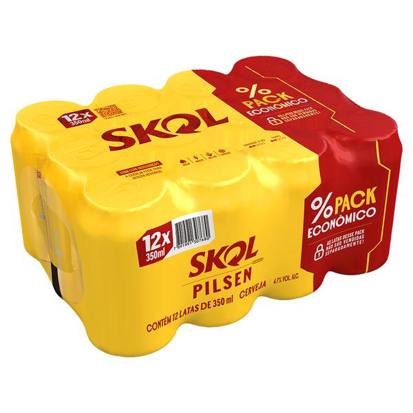 Cerveja Pilsen Skol Lt 350ml C/12 Promocional