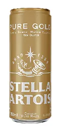 Cerveja Pure Gold S/Gluten Stella Artois Lt 350ml