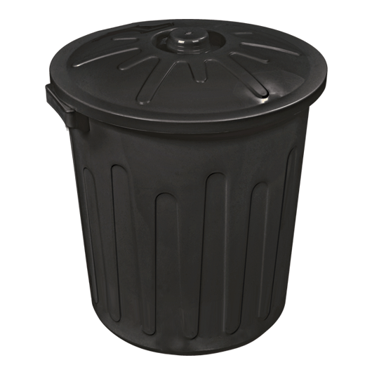 Cesto Fechado C/Tampa Pret Arqplast 30lt