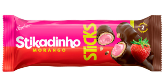 Choco Wafer Stikadinho Morango 29gr