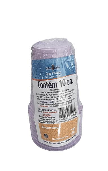 Copo Diamante 180ml Candy Lilas Fest