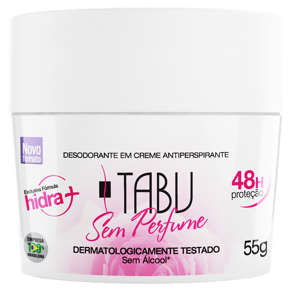 Desod Fem Creme S/ Perfume Tabu 55gr