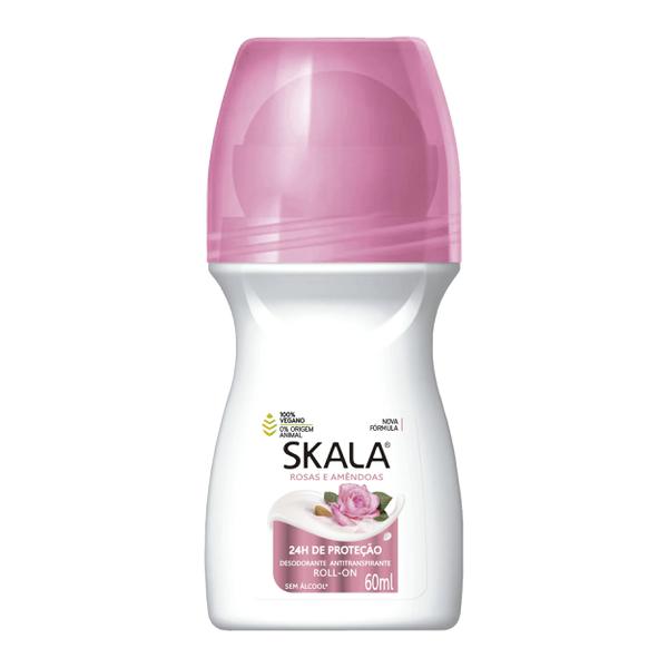 Desod Fem Rolon Rosas/Amendoa Skala 60ml