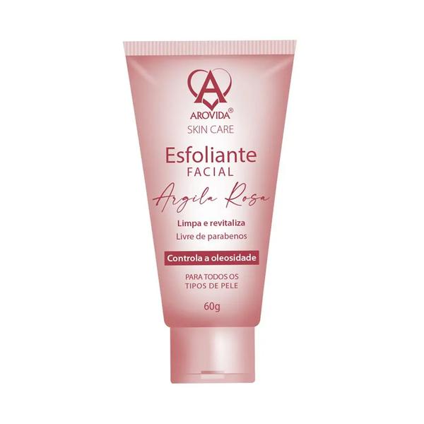 Esfoliante Facial Argila Ros 60g Arovida