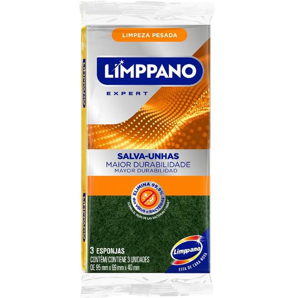 Esponja Salva Unhas C/3 Limppano