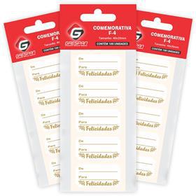 Etiqueta Presente Felicidades Ret