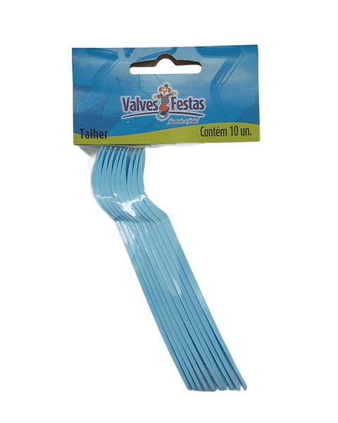 Garfo Plast Sob Candy Azul Festlar C/10