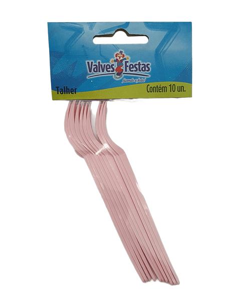 Garfo Plast Sob Candy Rosa Festlar C/10