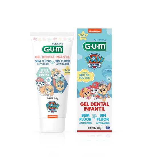 Gel Dental Kids Patrulha S/Fluor 50g Gum