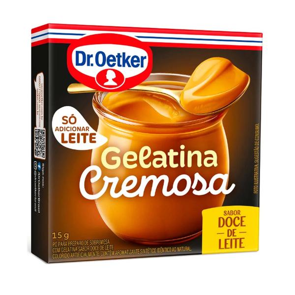 Gelatina Cremosa Dr Oetker 15gr Doce Leite