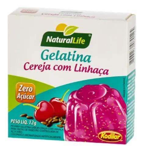Gelatina de Cereja com Linhaca 12g
