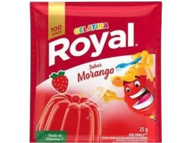 Gelatina Po Morango Royal 25gr