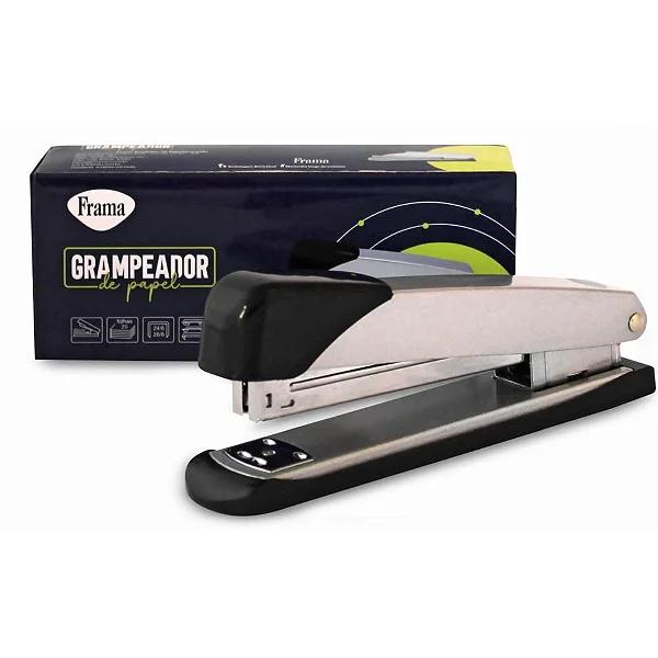 Grampeador Metal Medio Prata 15,8cm Frama