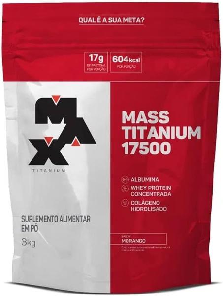 Hipercalorico Morango Max Mass Titanium 3kg