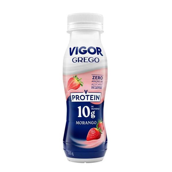 Iogurte Liq Grego Morango Vigor 220gr