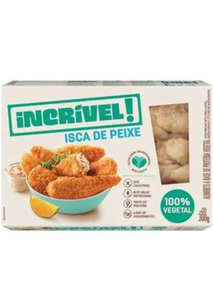 isca peixe Vegano Seara Cong 300gr