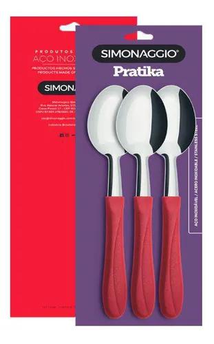 Jg Colher De Mesa Pratika Trend Verm 3 Pcs