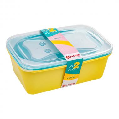Kit Organiza Retang Jaguar 3000ml C/2pcs
