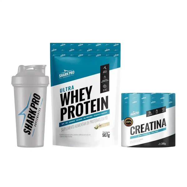 Kit Whey Baunilha Sharckpro 1,1kg