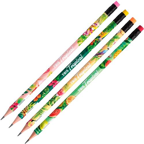 Lapis Preto Red Tris Tropical C/Borracha