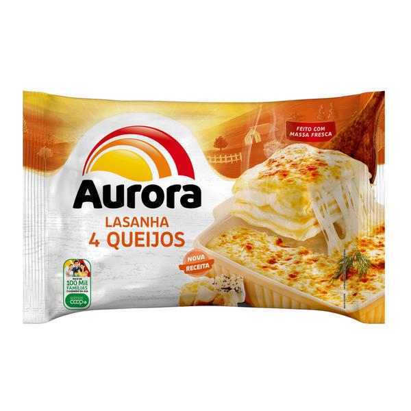 Lasanha 4 Queijos Cong Aurora 600gr