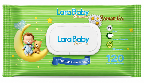 Lencos Umed Camomila Lara Baby C/120