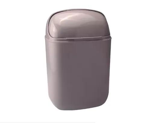 Lixeira Flip Top Cinza 5lt