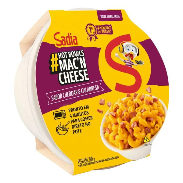 Mac n Cheese Cheddar Calab Sadia 300gr