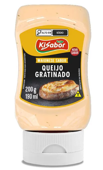 Maionese queijo gratinado Kisabor 200gr