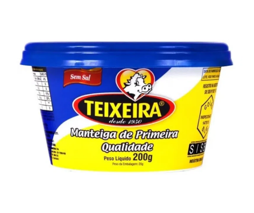 Manteiga S/Sal Teixeira 200gr