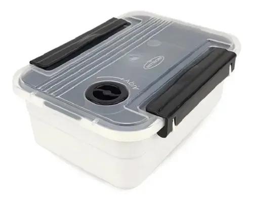 Marmita Bom Apetite C/Band e Valv Preto 800 Ml