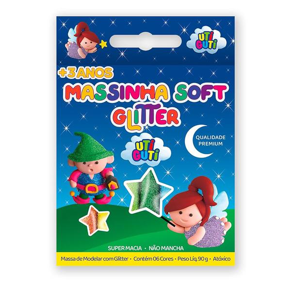 Massa P/Modelar Utiguti Soft glitter 50g
