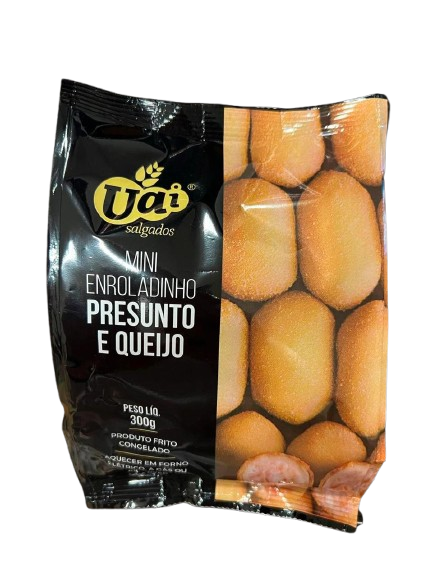 Mini Enroladinho Presunto e Queijo Uai 300g
