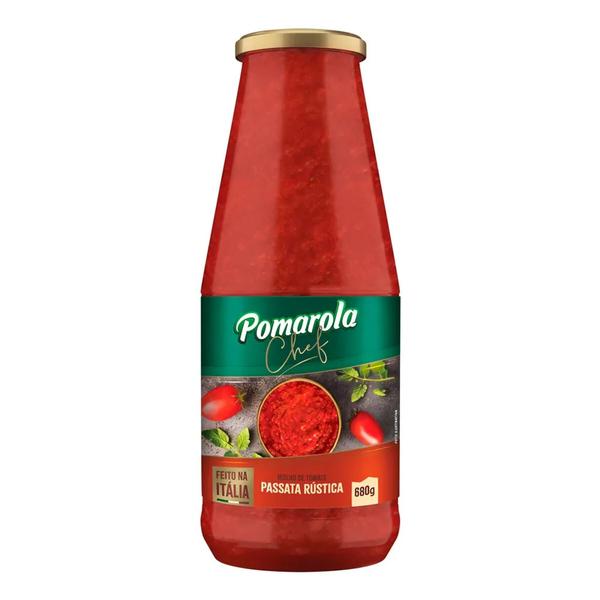 Molho Tom Passata Rustica Pomarola 680gr