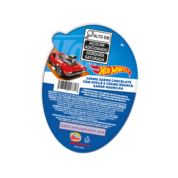 Ovo Creme Hot Wheels Dee Doo 18gr