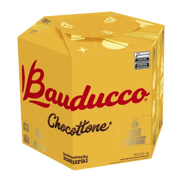 Panetone Gotas Chocolate Bauducco 4kg