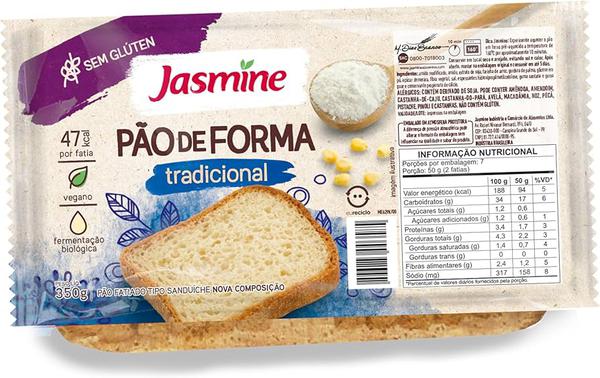 Pao S/Gluten Tradicional Jasmine 350gr